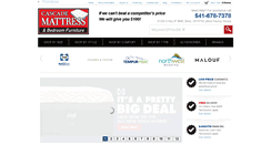 Desktop Screenshot of cascademattress.com